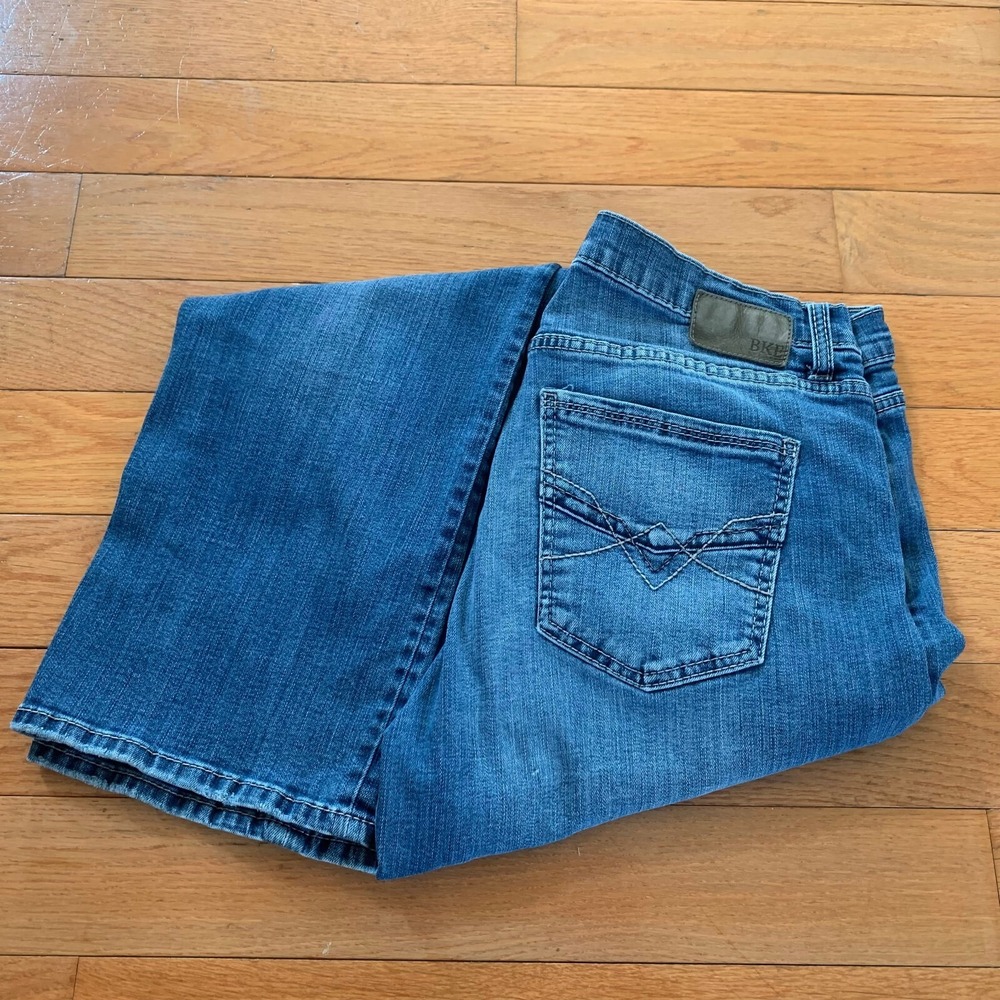 Buckle BKE Jeans Mens 33 X 31 Tyler Straight Leg Mid Wash Denim Cowboy‎